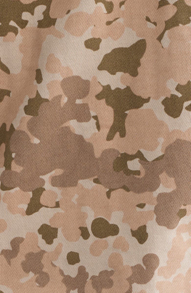 Billionaire Boys Club Camouflage Cotton Zip Front Graphic Hoodie, Alternate, color, Doeskin