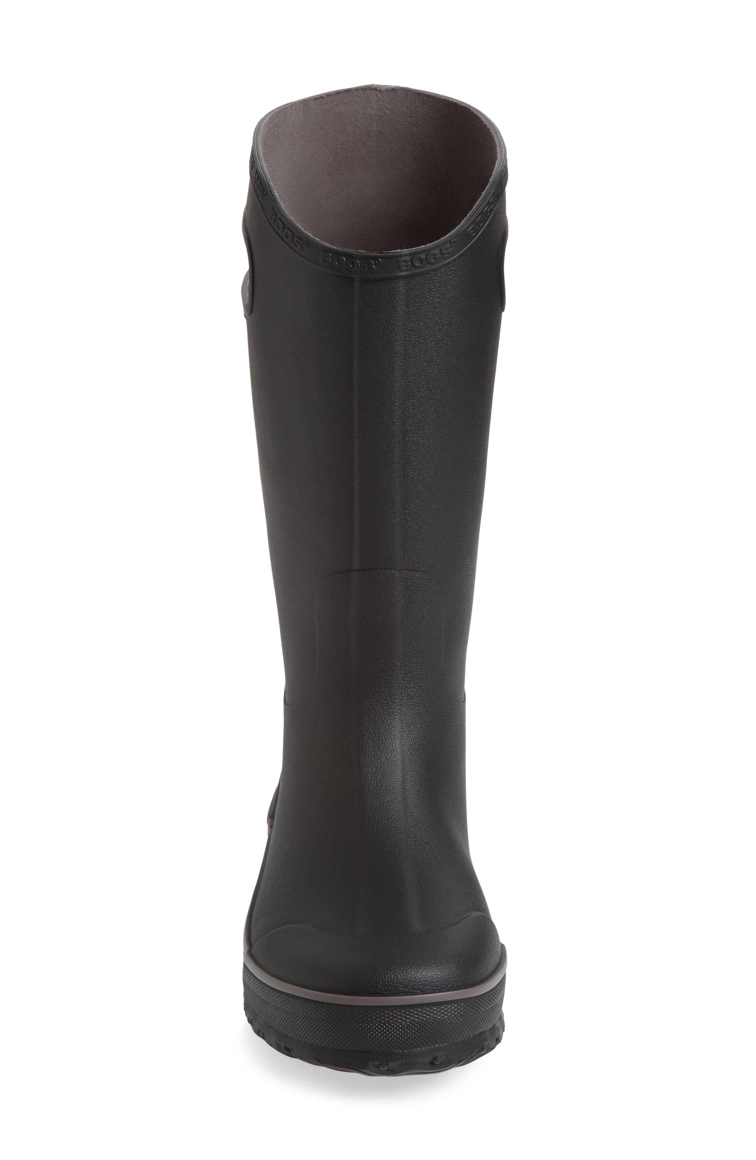 Bogs Waterproof Rain Boot, Alternate, color, Black