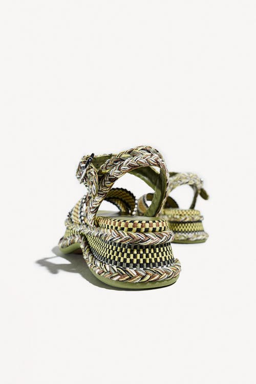 Amambaih Ada Medium Platform Sandals In Multi