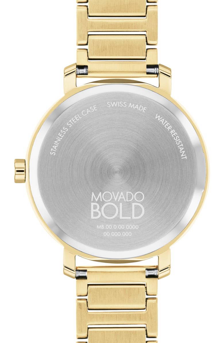 Movado Bold Evolution 2.0 Bracelet Watch, 34mm, Alternate, color, Gold