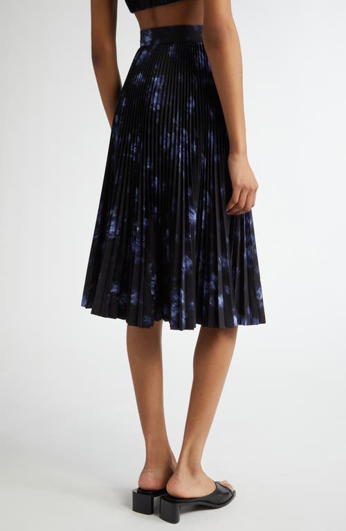 Michael Kors Pleated Circle Skirt In Multi