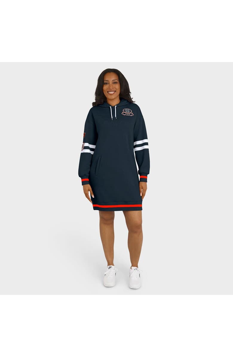WEAR by Erin Andrews Women's WEAR by Erin Andrews Navy Chicago Bears Hoodie Dress, Alternate, color, 