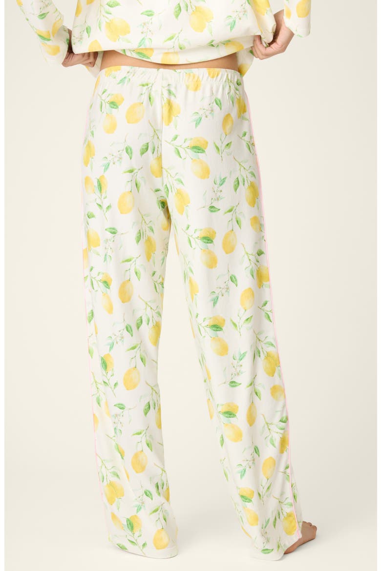 La Dolce Spritz Jersey Pajama Pants, Alternate, color, IVORY