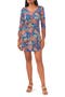 Floral Tie Sleeve A-Line Dress