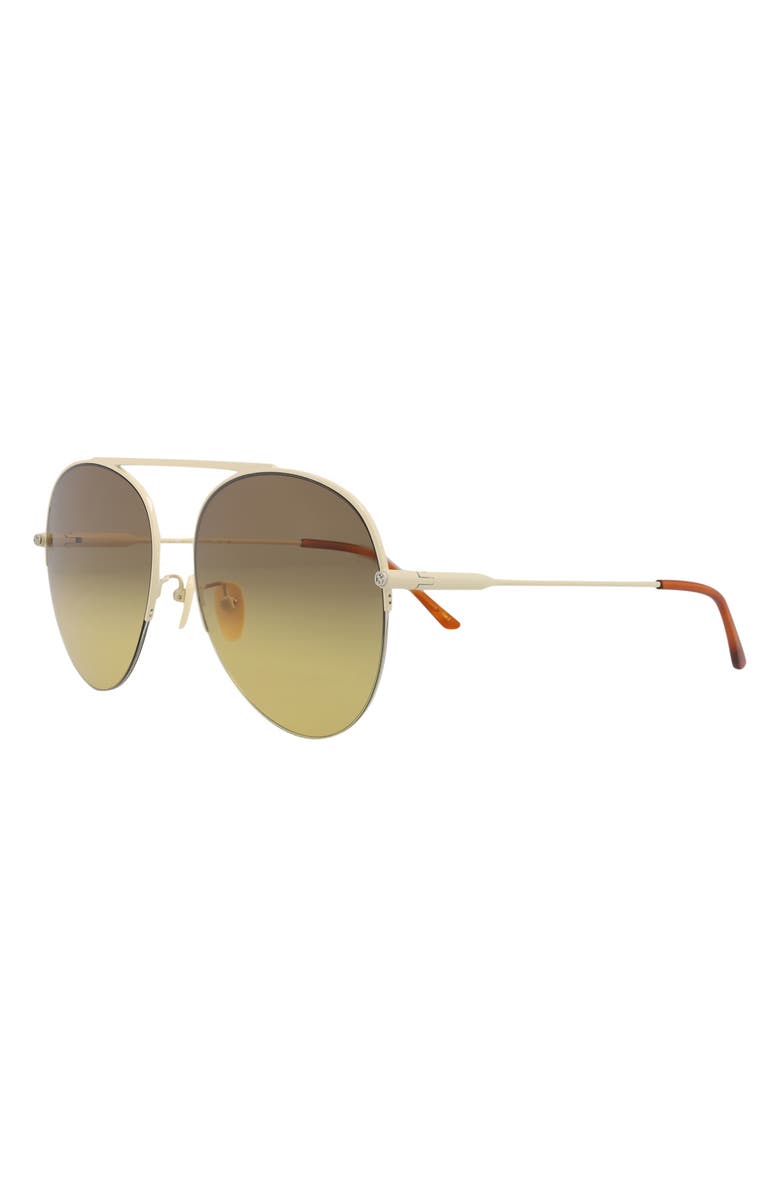 Gucci Novelty 61mm Aviator Sunglasses, Alternate, color, 