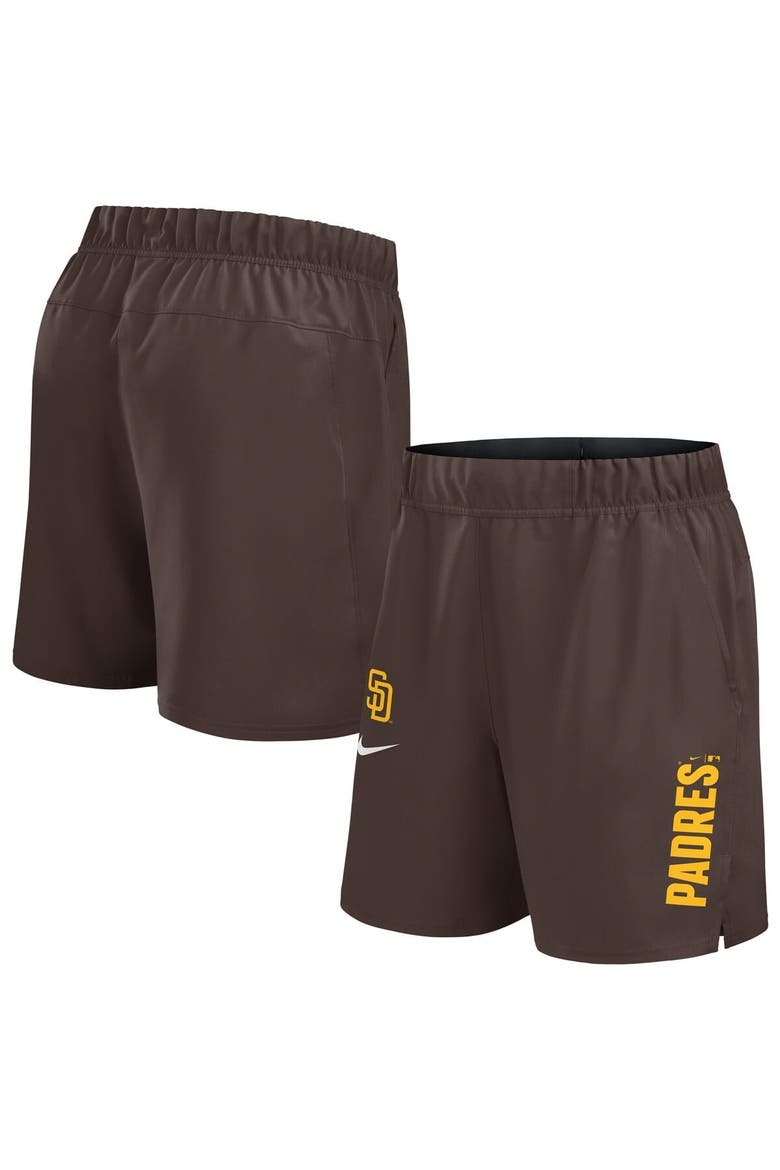 Men's Nike Brown San Diego Padres Woven Victory Performance Shorts, Alternate, color, Brown