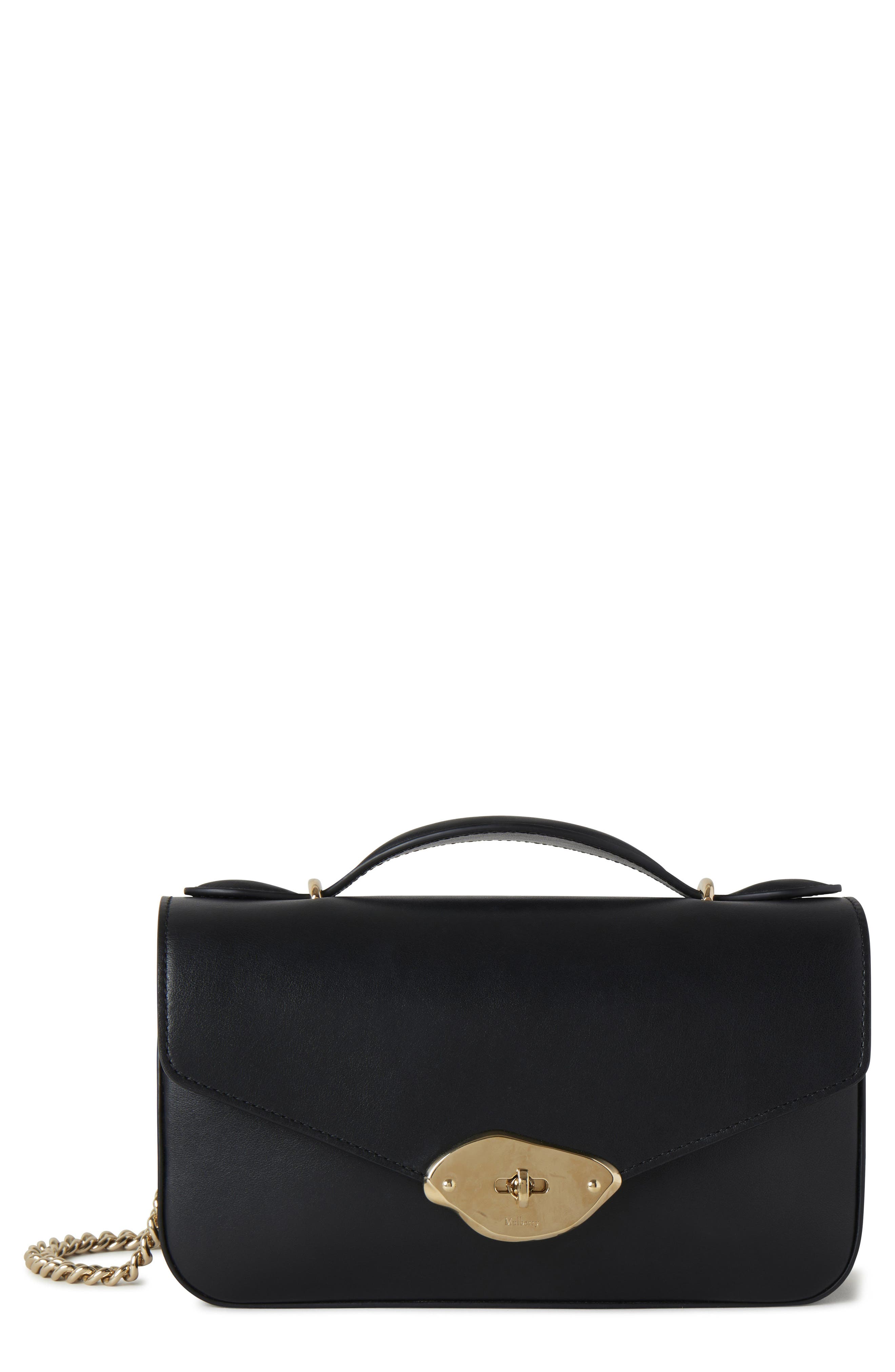 Mulberry Lana Day High Gloss Leather Top Handle Bag, Main, color, 