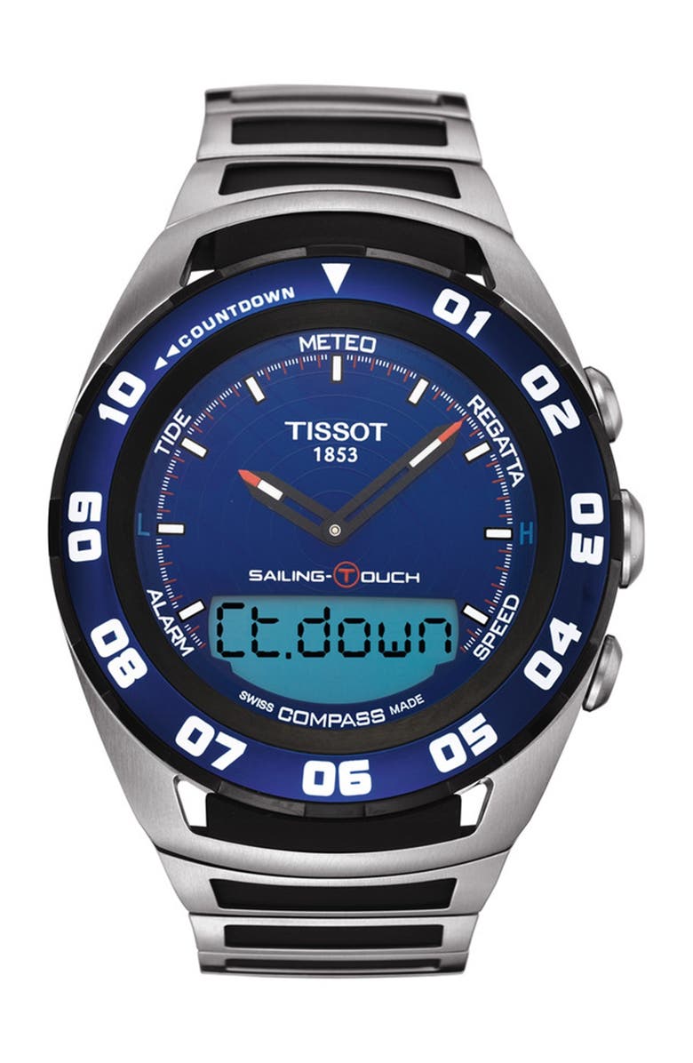 Tissot Men's Sailing-Touch Bracelet Watch, 45mm, Main, color, 