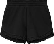 AllSaints Lele Eyelet Trim Cotton Shorts