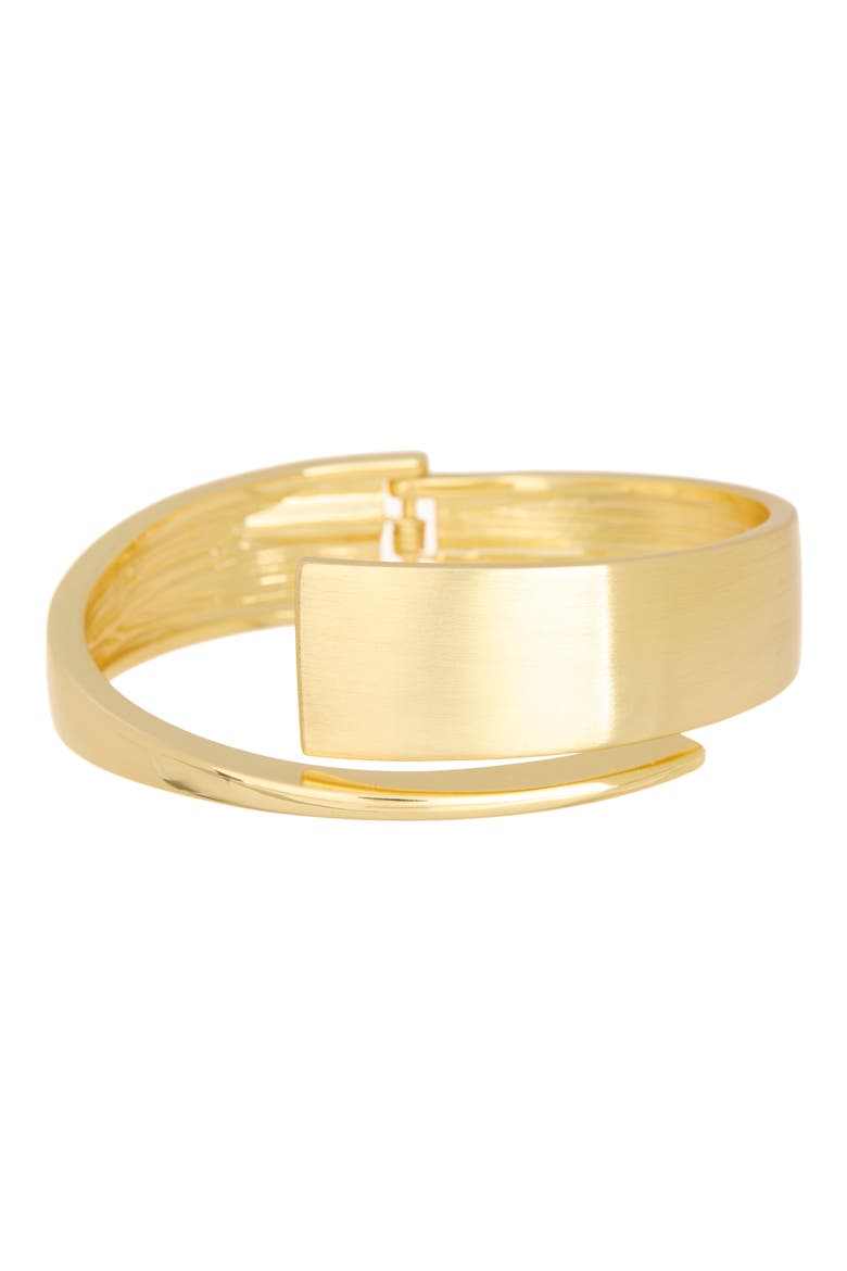 Bypass Hinge Cuff Bracelet, Main, color, GOLD