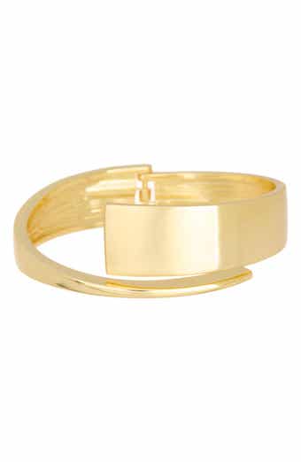 Bypass Hinge Cuff Bracelet