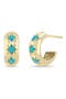 selected 14K Yellow Gold / Turquoise