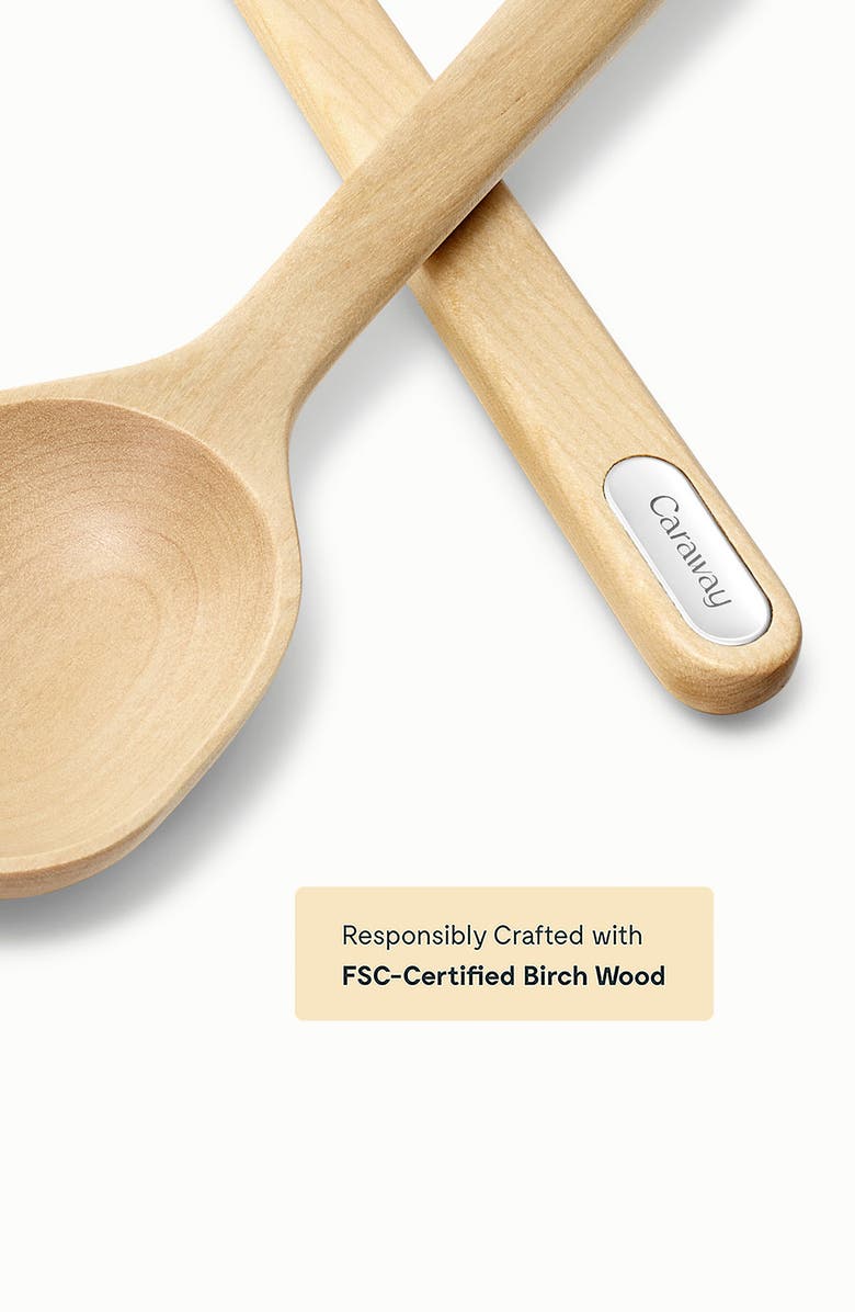 CARAWAY 5-Piece Birch Kitchen Utensil Set, Alternate, color, Brown