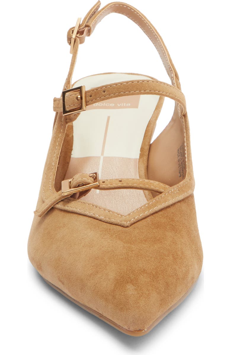 Dolce Vita Kishan Pointed Toe Slingback Pump, Alternate, color, Tan Suede