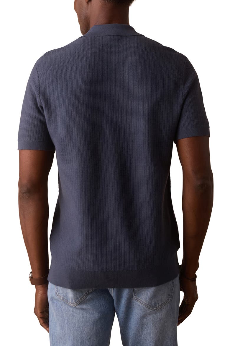 BreezeKnit Short Sleeve Button-Up Shirt, Alternate, color, VINTAGE BLUE