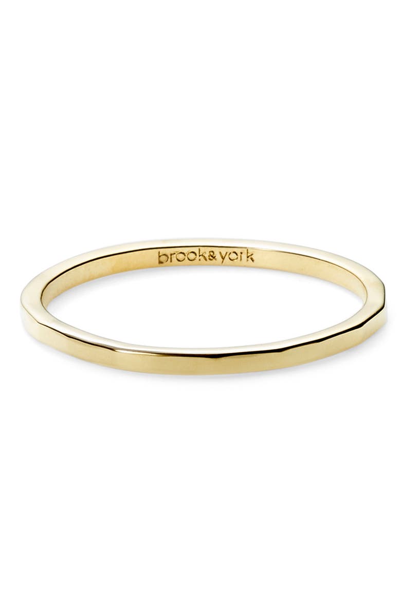 Brook and York Maren Extra Thin Hammered Stacking Ring, Alternate, color, 