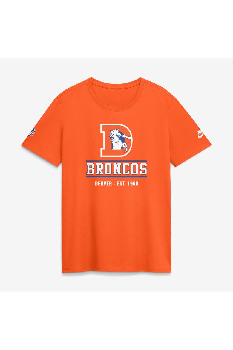 Women's Nike Orange Denver Broncos Sideline Alt Dri-FIT T-Shirt, Main, color, Orange
