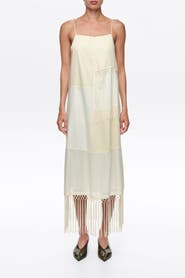 BIMBA Y LOLA Patchwork Fringe Midi Dress