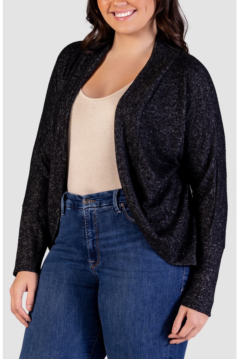 Curved Hem Bolero Jacket, Alternate, color, BLACK