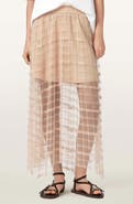 AllSaints Celia Tiered Midi Skirt