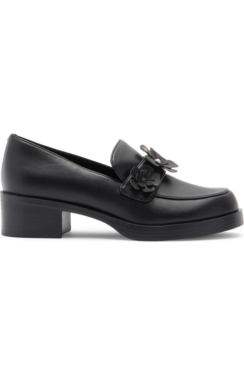 KARL LAGERFELD PARIS Camilia Fleur Loafer, Alternate, color, Black