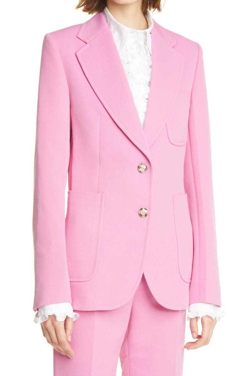 Victoria Beckham Wool Blend Jacket, Alternate, color,