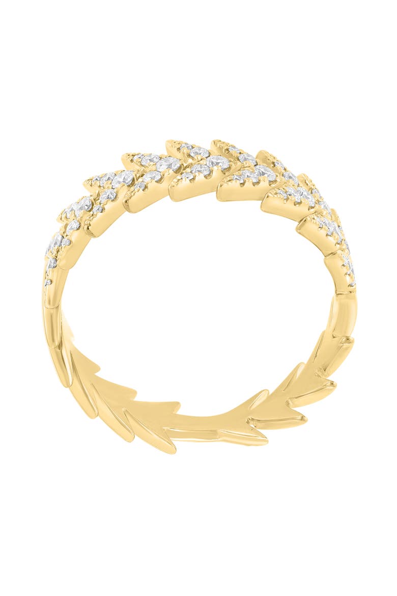 Diamond Jagged Band Ring, Alternate, color, GOLD
