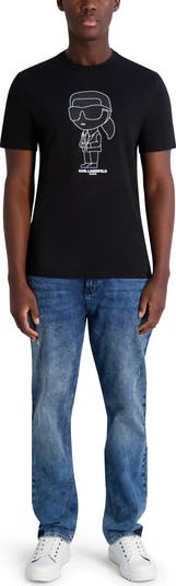 Rubberized Karl Cotton Graphic T-Shirt