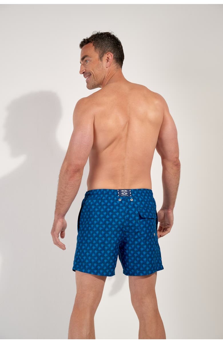 HOM Trinacria Beach Boxer, Alternate, color, Navy Print