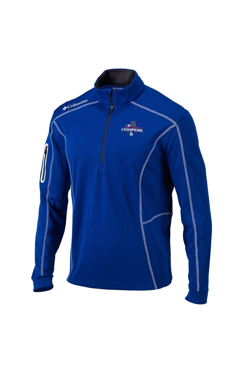 Columbia Men's Columbia  Royal Los Angeles Dodgers 2024 World Series Champions Shotgun Omni-Wick Quarter-Zip Jacket, Alternate, color, 