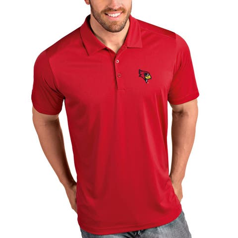Men's Antigua Red Illinois State Redbirds Tribute Polo