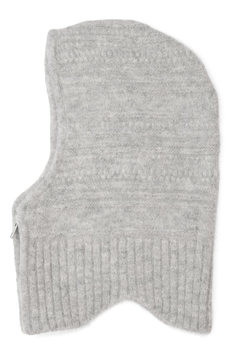 Arctic Fox & Co The Alpaca Blend Zip Balaclava, Alternate, color, Blizzard Grey