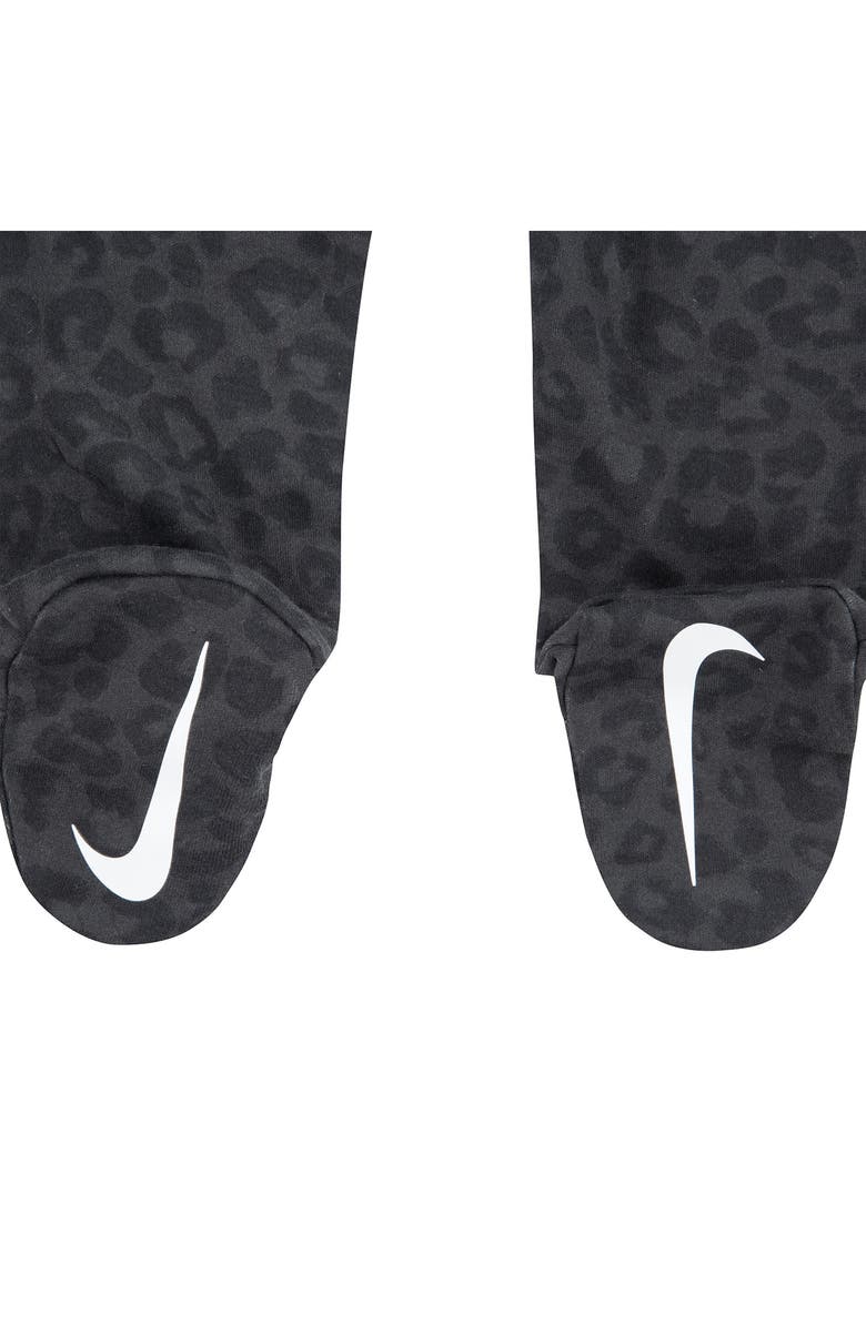 Nike Animal Print Cotton Blend Footie, Alternate, color, 