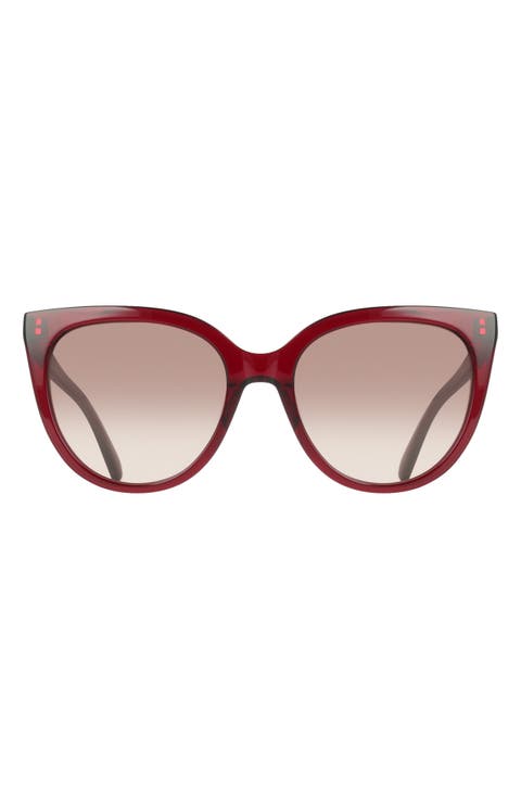 56mm Gradient Cat Eye Sunglasses