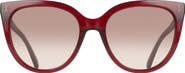 FERRAGAMO 56mm Gradient Cat Eye Sunglasses