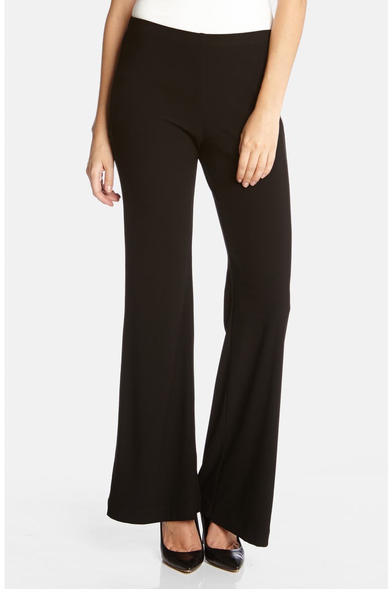 Wide Leg Crepe Pants, Alternate, color, BLACK