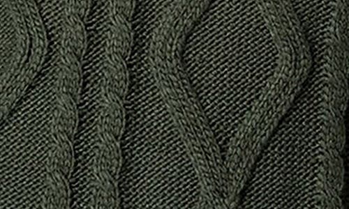 Edikted Kennedy Oversize Cable Stitch Sweater In Green
