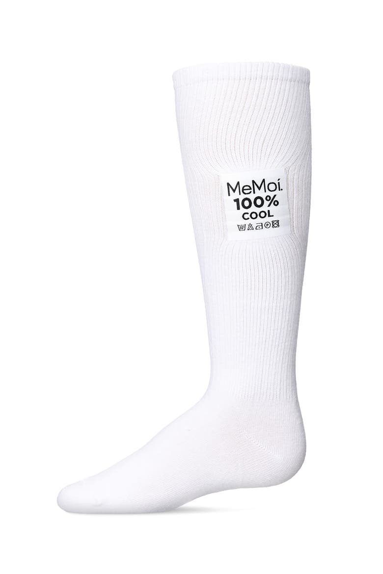 Cool Knee-High Socks, Main, color, White