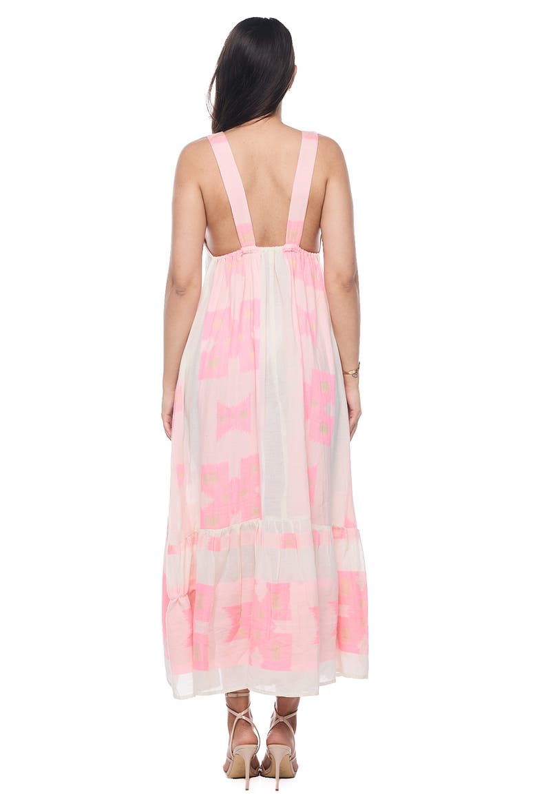 Tassel Tied Cotton Maxi Sundress, Alternate, color, PINK