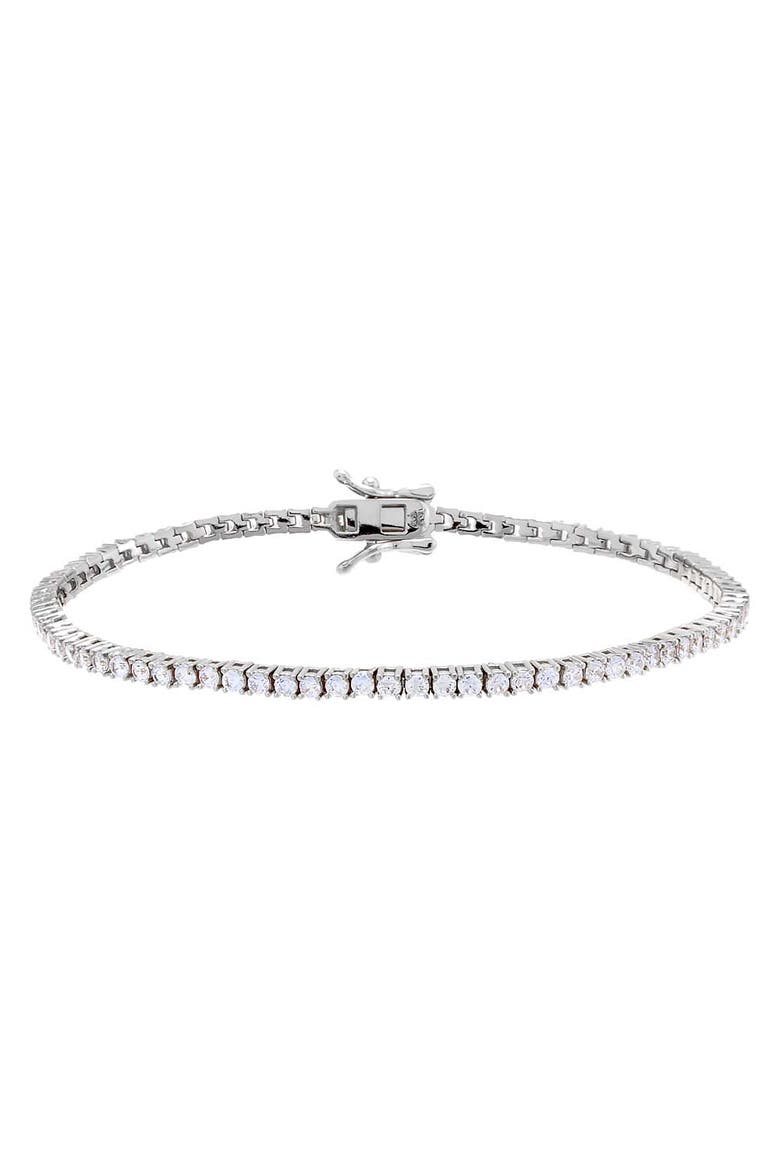 Classic Tennis Bracelet, Main, color, Silver - 7 Inch / 2MM