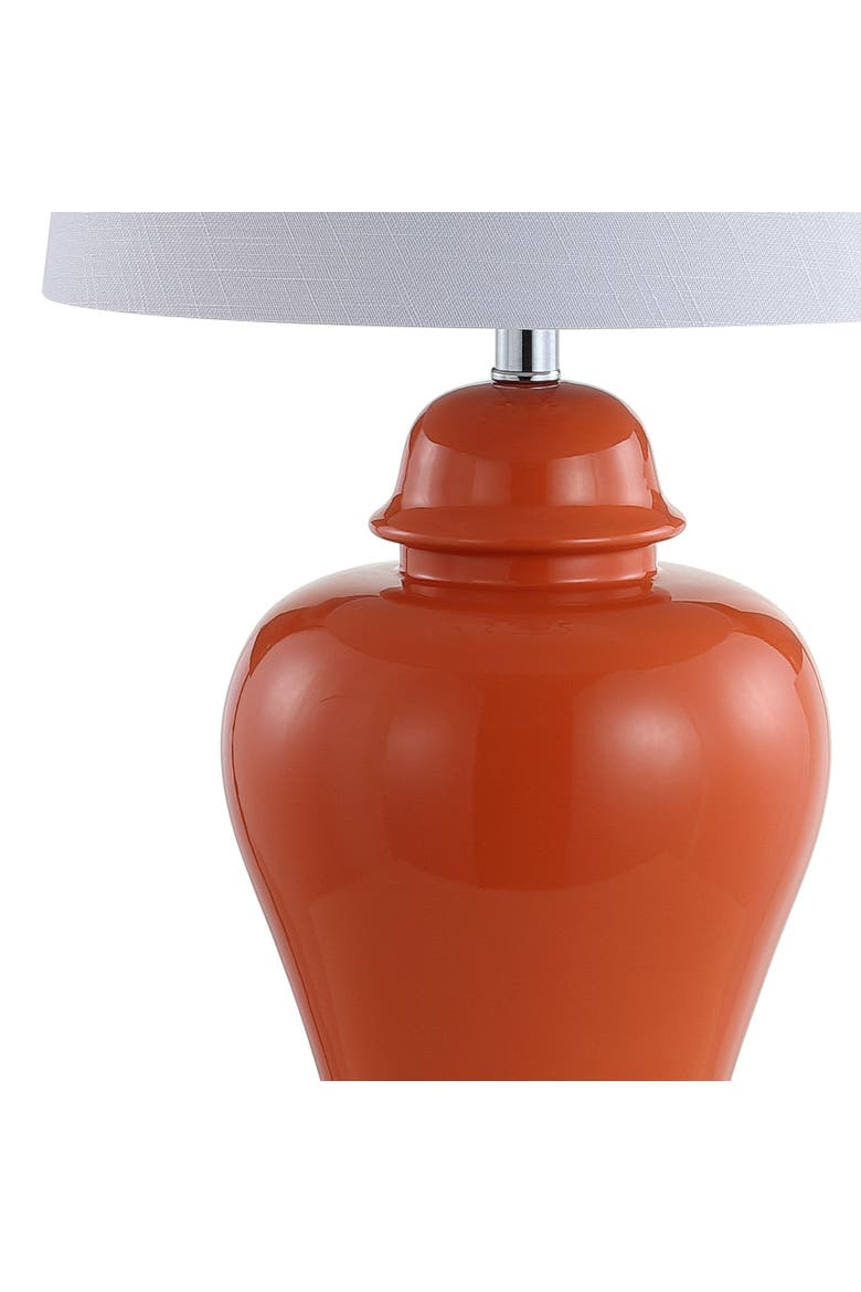 Winnie 27" Ceramic Urn LED Table Lamp, Alternate, color, Orange