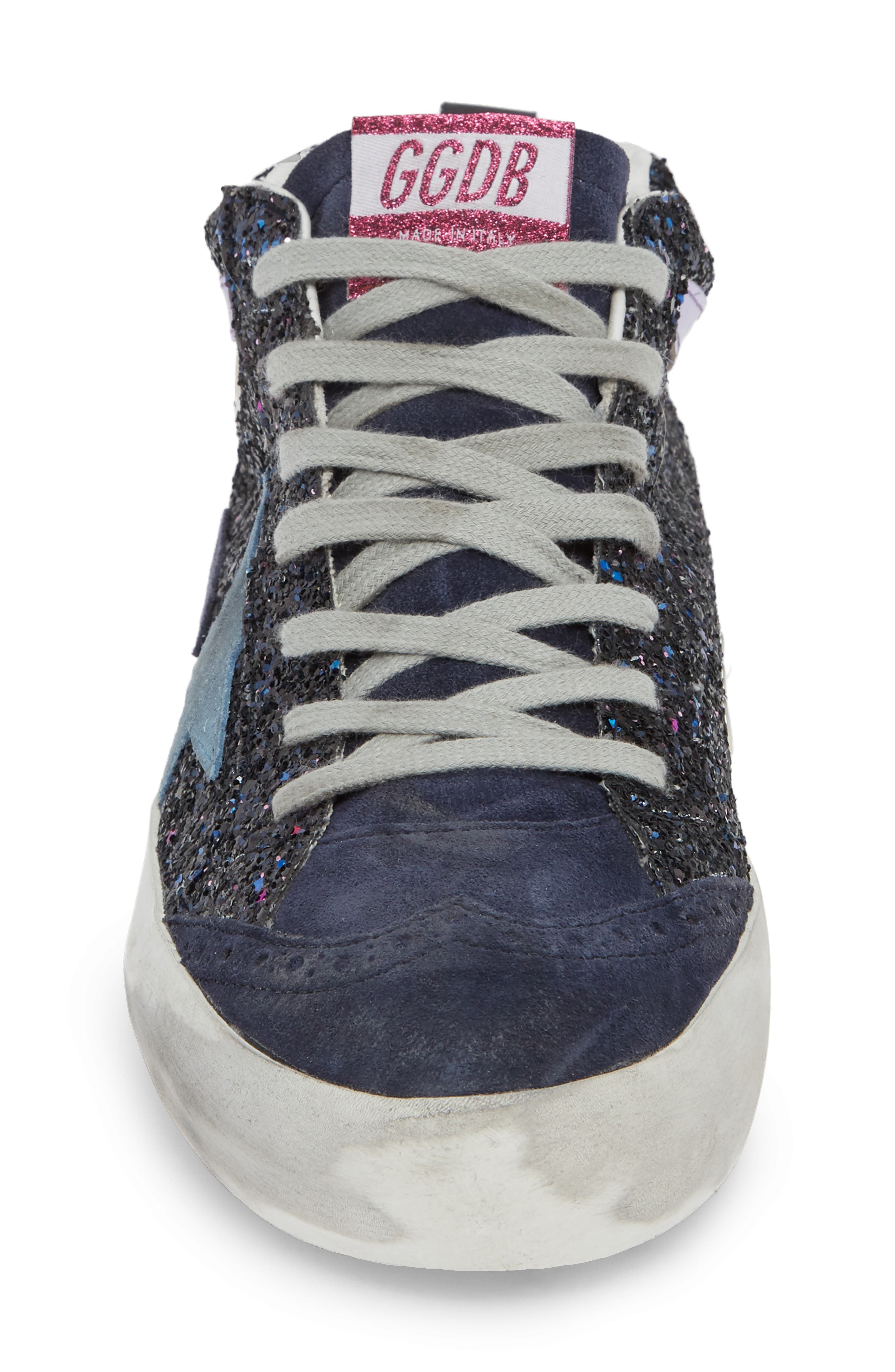 Golden Goose Mid Star Glitter Sneaker, Alternate, color, 