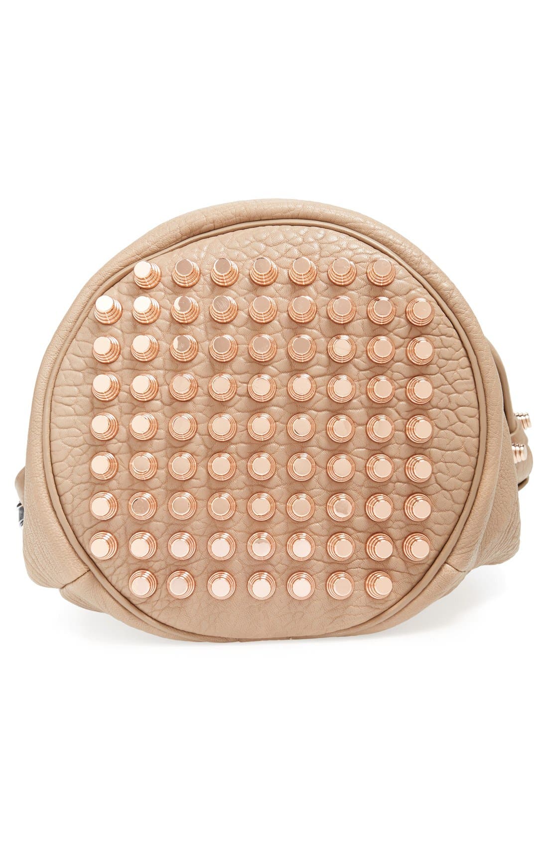 Alexander Wang 'Diego - Rosegold' Leather Bucket Bag, Alternate, color, 