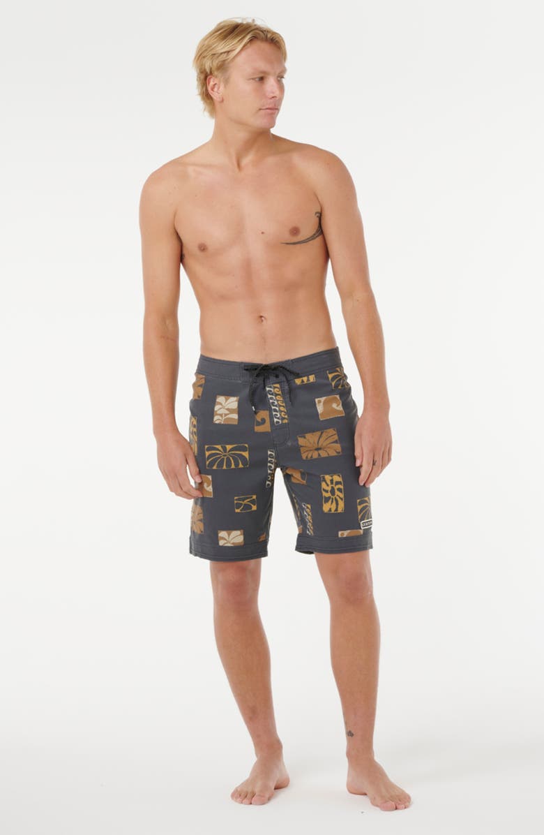 Rip Curl Mirage Print Board Shorts, Alternate, color, Washed Black