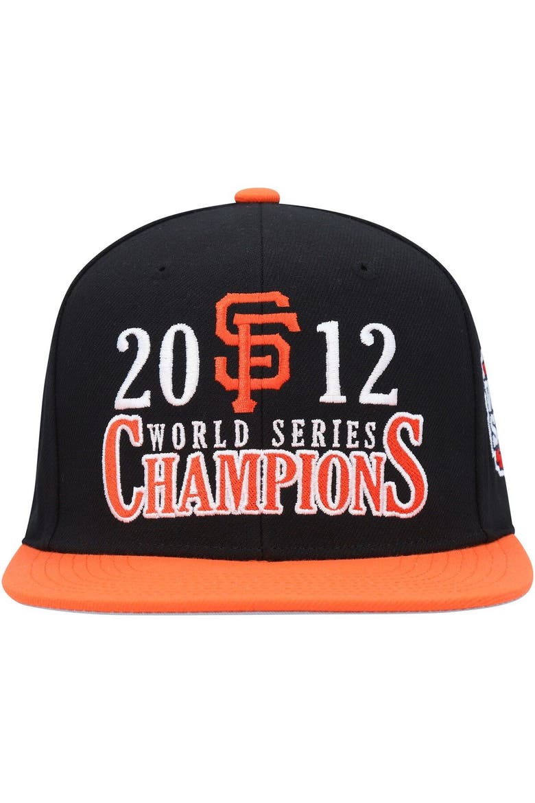 Men's Mitchell & Ness Black San Francisco Giants World Series Champs Snapback Hat, Alternate, color, Black
