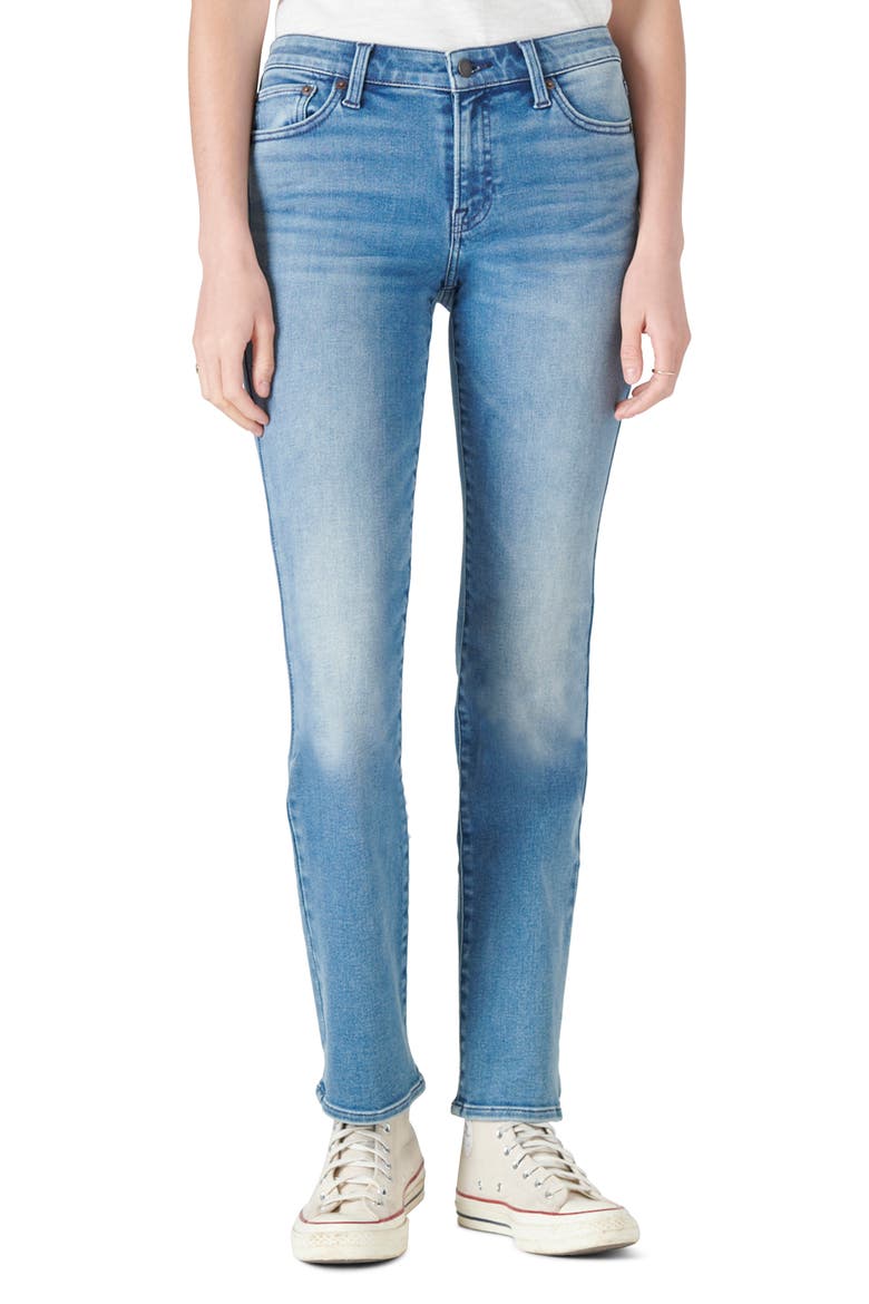 Sweet Mid Rise Straight Leg Jeans, Main, color, GLASS MOUNT