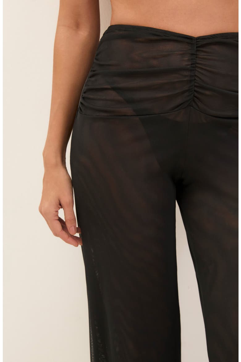 Saana Sheer Cover-Up Pants, Alternate, color, BLACK