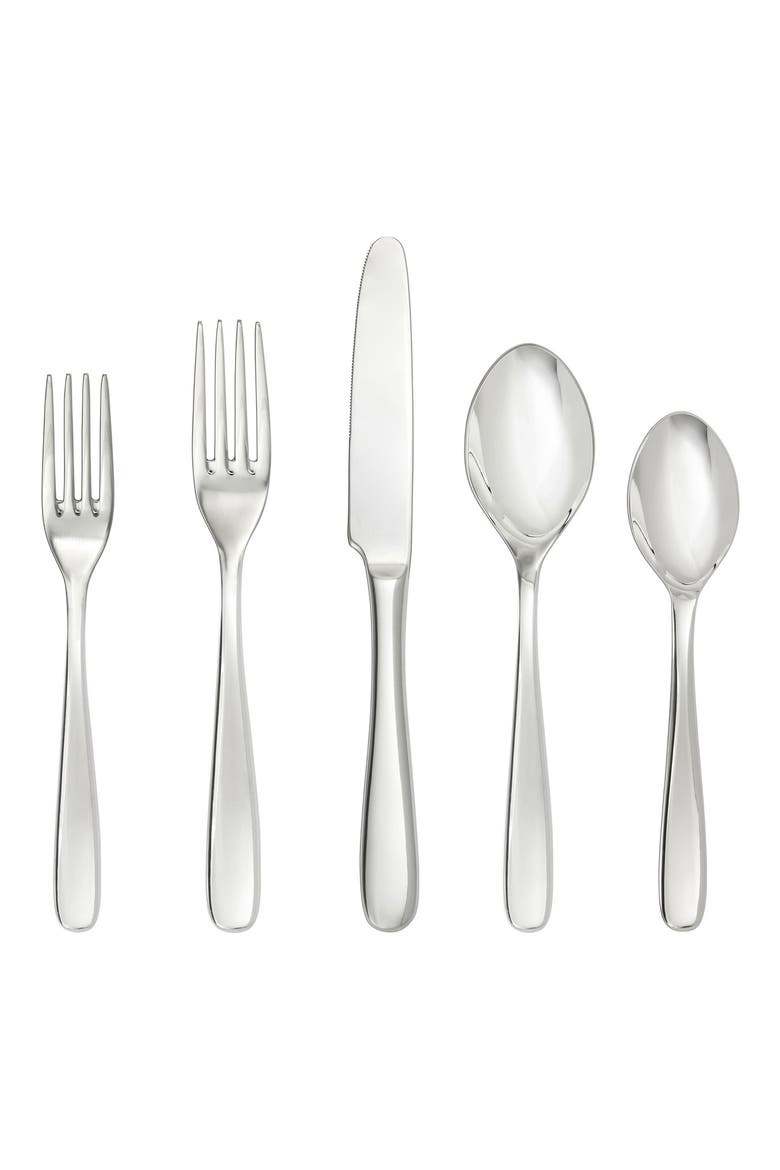 Grand City 20-Piece Flatware Set, Main, color, SILVER