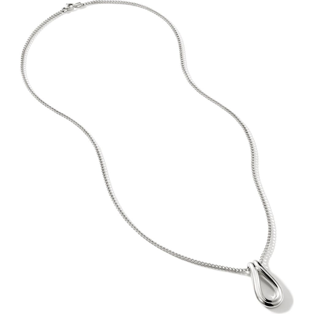 John Hardy Surf Pendant Necklace in Silver at Nordstrom, Size 24"