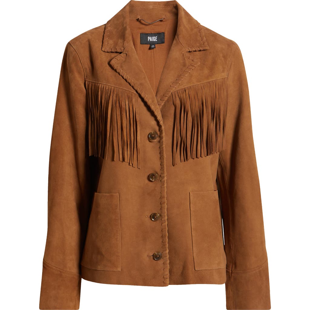 PAIGE PAIGE MARONTI FRINGED SUEDE JACKET